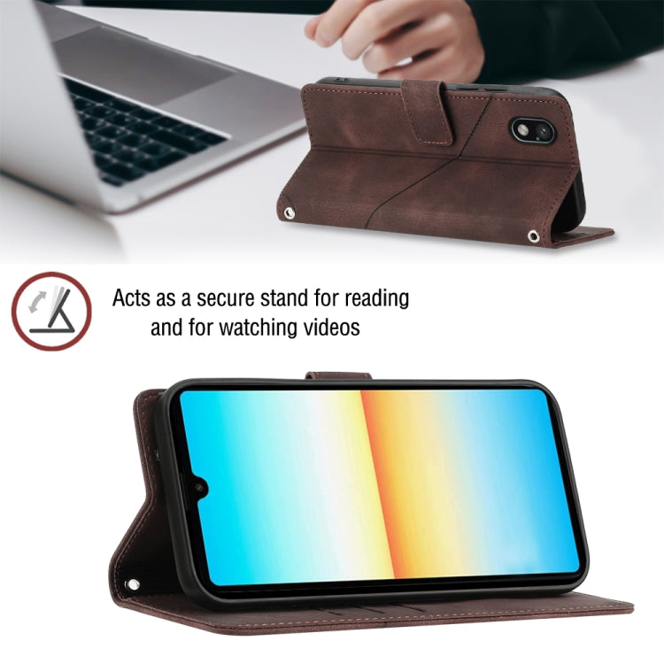 For Sony XPreia ACE  III Skin-feel Embossed Leather Phone Case