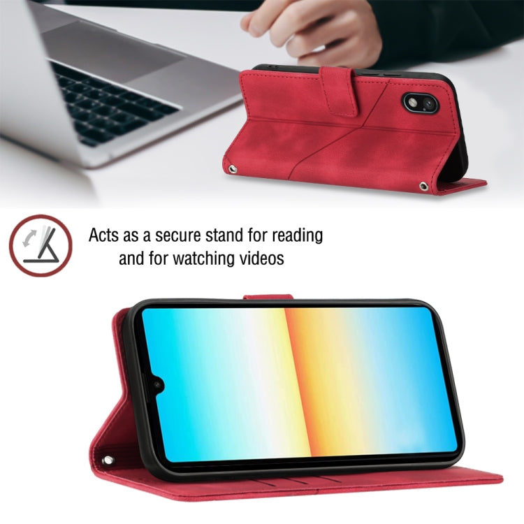 For Sony XPreia ACE  III Skin-feel Embossed Leather Phone Case