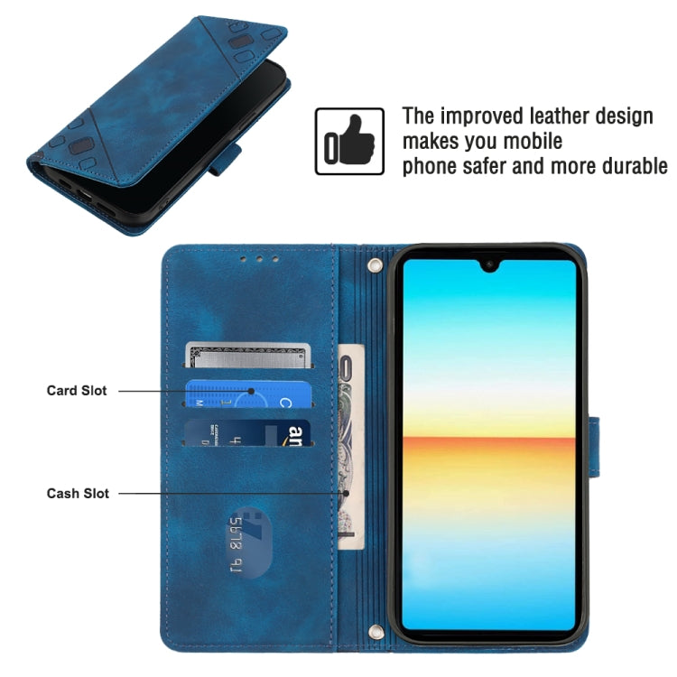 For Sony XPreia ACE  III Skin-feel Embossed Leather Phone Case