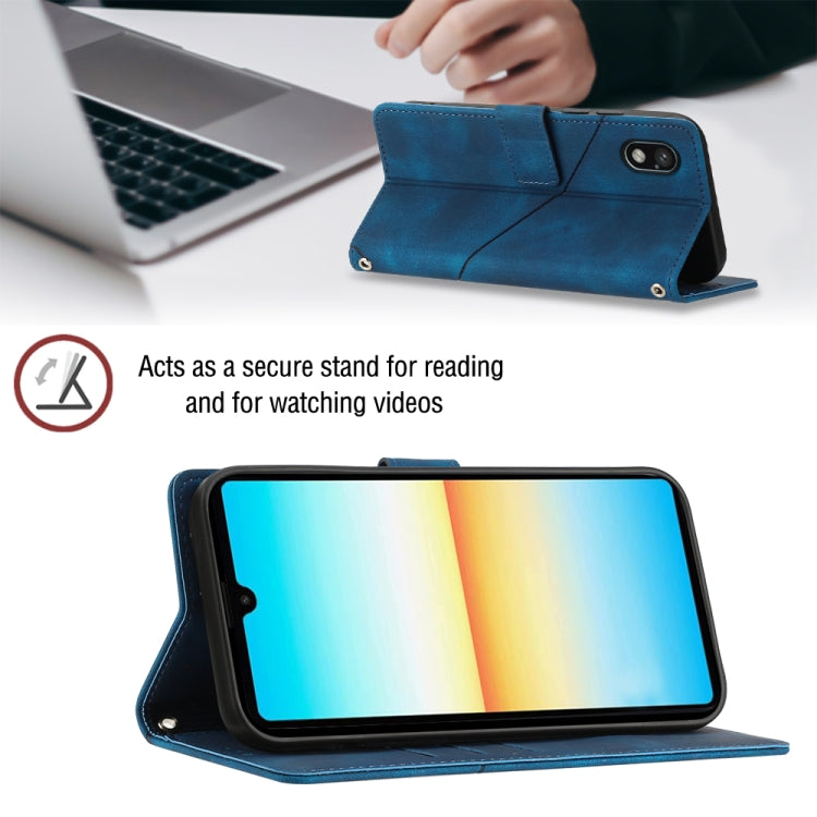 For Sony XPreia ACE  III Skin-feel Embossed Leather Phone Case