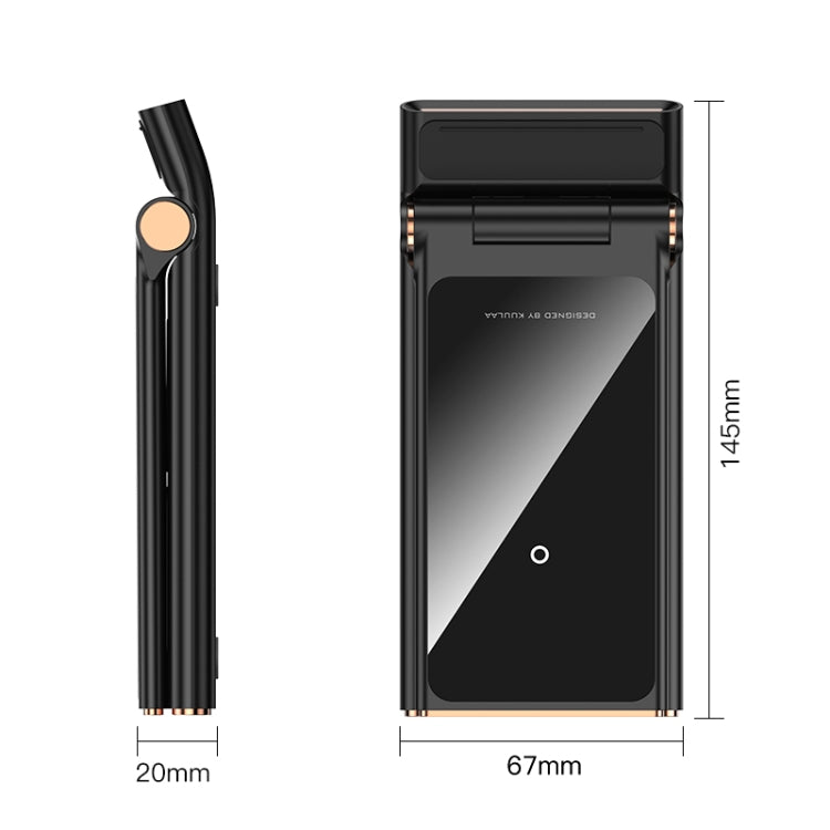 KUULAA KL-ZJ11 15W Mirror 3 in 1 Foldable Wireless Charger(Tarnish)