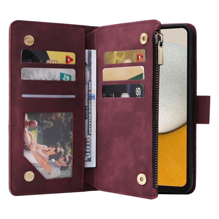 For Samsung Galaxy A34 5G Multifunctional Multi-Card Wallet Phone Leather Case