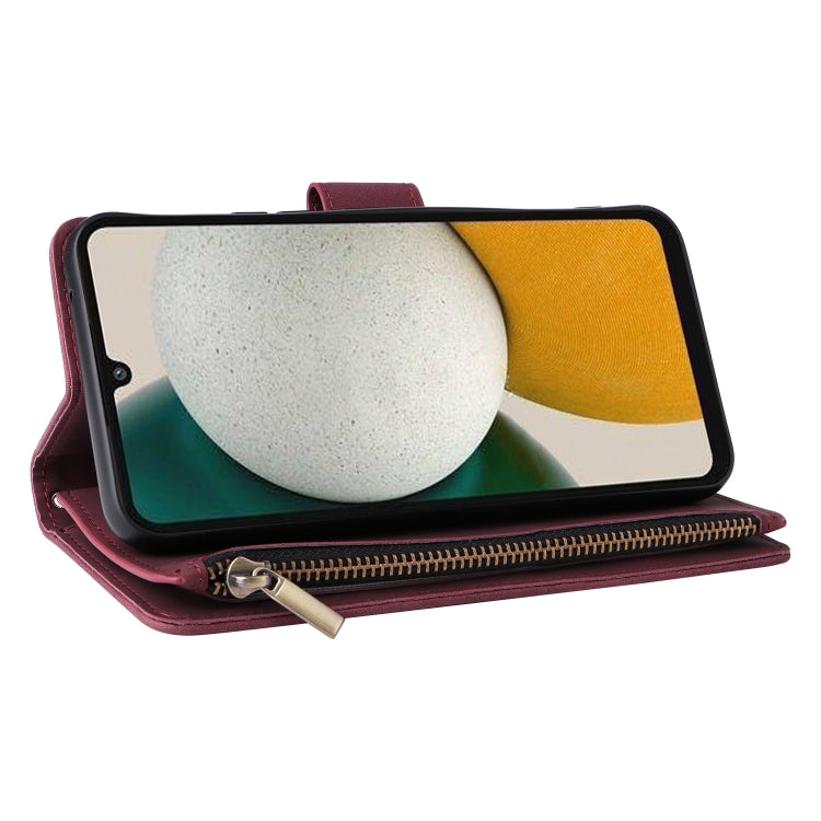 For Samsung Galaxy A34 5G Multifunctional Multi-Card Wallet Phone Leather Case