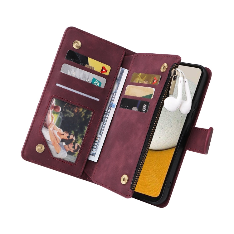 For Samsung Galaxy A34 5G Multifunctional Multi-Card Wallet Phone Leather Case