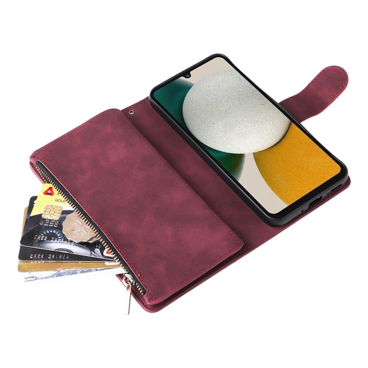 For Samsung Galaxy A34 5G Multifunctional Multi-Card Wallet Phone Leather Case