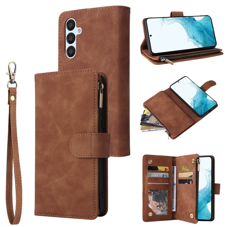 For Samsung Galaxy A54 5G Multifunctional Multi-Card Wallet Phone Leather Case
