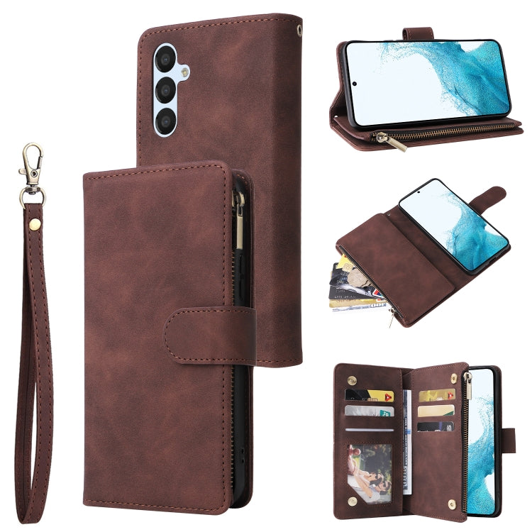 For Samsung Galaxy A54 5G Multifunctional Multi-Card Wallet Phone Leather Case