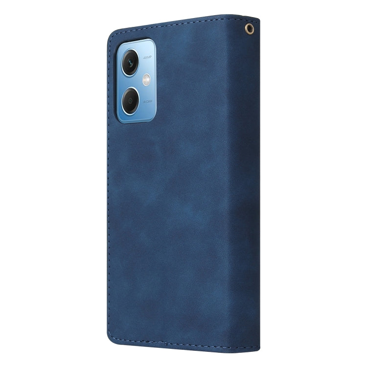 For Xiaomi Redmi Note 12 5G Global India / Poco X5 Multifunctional Multi-Card Wallet Phone Leather Case