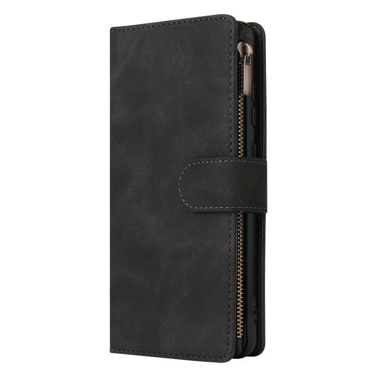 For Xiaomi Redmi Note 12 5G Global India / Poco X5 Multifunctional Multi-Card Wallet Phone Leather Case