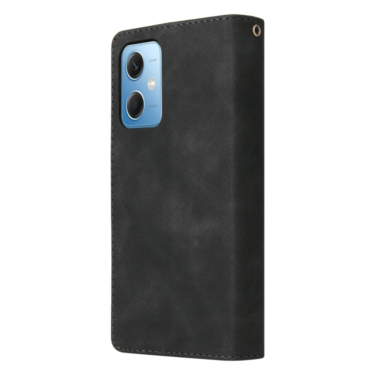 For Xiaomi Redmi Note 12 5G Global India / Poco X5 Multifunctional Multi-Card Wallet Phone Leather Case