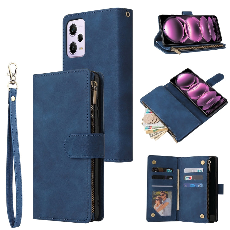 For Xiaomi Redmi Note 12 Pro 5G Global India / Note 12 Pro 5G Speed Edition / Poco X5 Pro Multifunctional Multi-Card Wallet Phone Leather Case