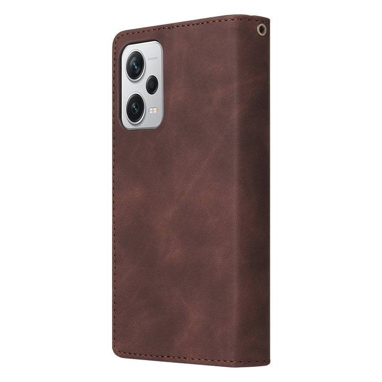 For Xiaomi Redmi Note 12 Pro+ 5G Global India / Note 12 Explorer Multifunctional Multi-Card Wallet Phone Leather Case