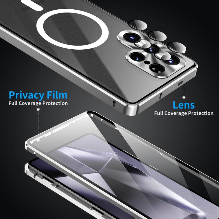 For Samsung Galaxy S26 Ultra 5G HD Full Cover Magsafe Magnetic Metal Tempered Glass Phone Case
