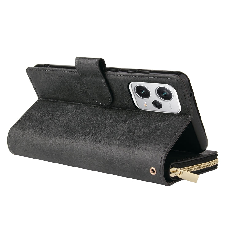 For Xiaomi Redmi Note 12 Explorer / Note 12 Pro+ Global 9 Card Slots Zipper Wallet Bag Leather Phone Case
