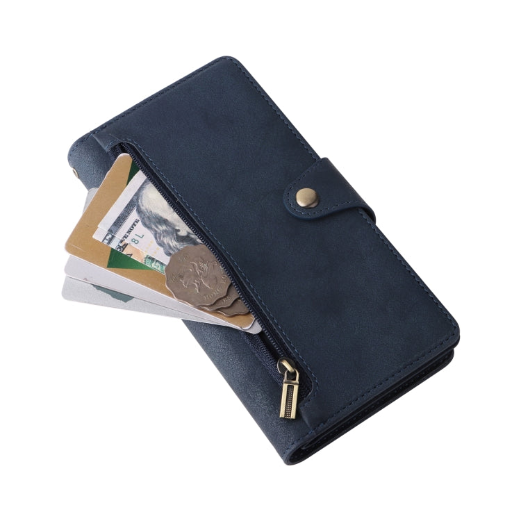 For Xiaomi Redmi Note 12 Pro 5G Speed / Note 12 Pro 5G Global / Poco X5 Pro Rivet Buckle 9 Cards Three Fold Leather Phone Case
