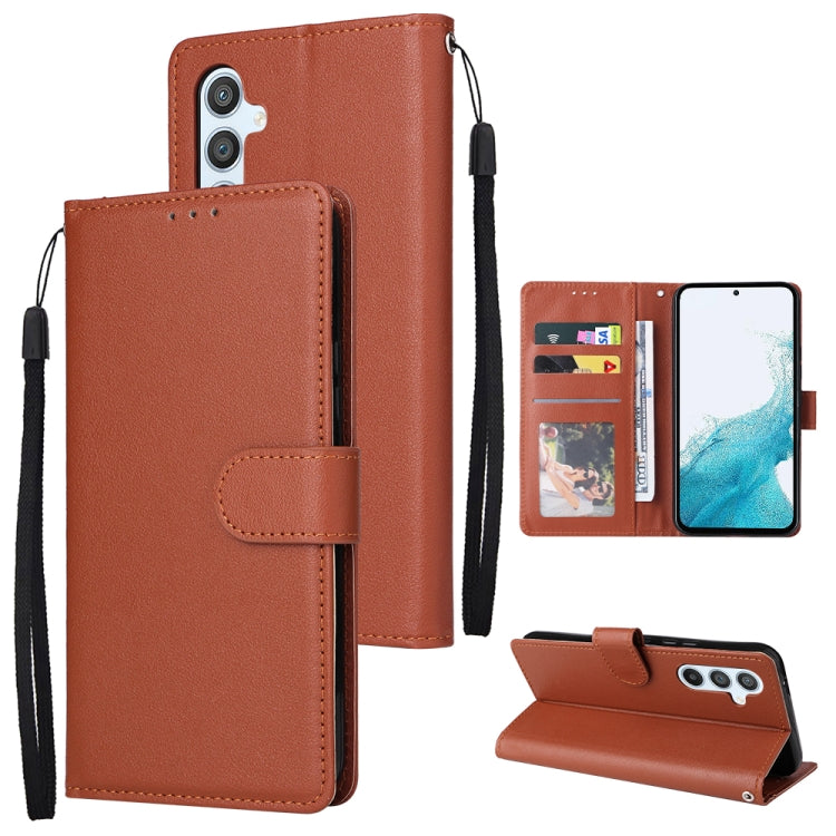 For Samsung Galaxy A54 3 Card Slots Multifunctional Leather Phone Case