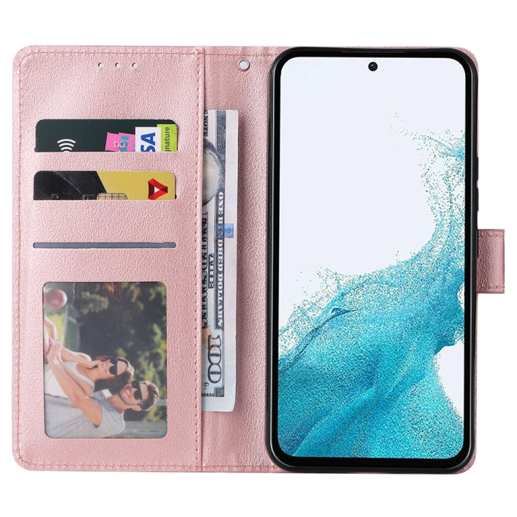 For Samsung Galaxy A54 3 Card Slots Multifunctional Leather Phone Case