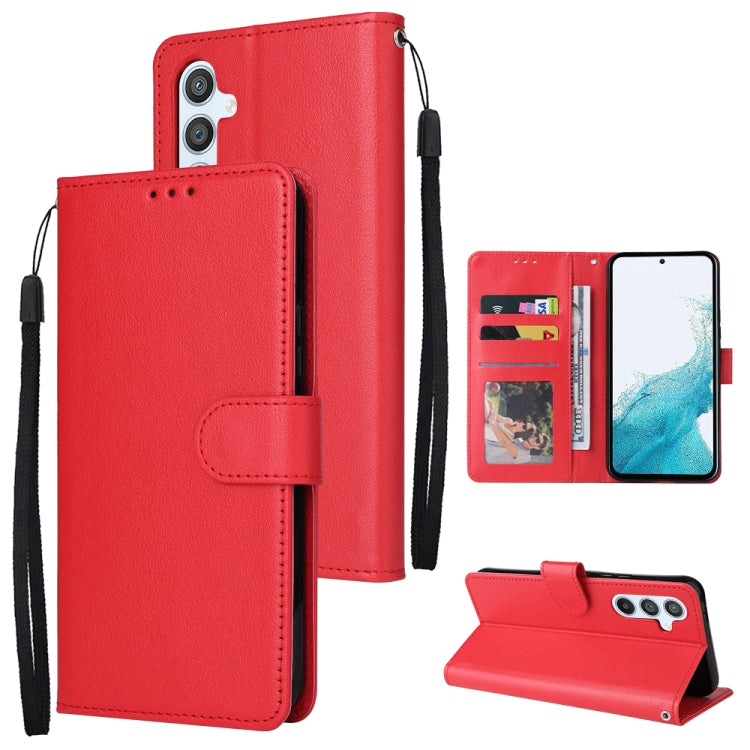For Samsung Galaxy A54 3 Card Slots Multifunctional Leather Phone Case