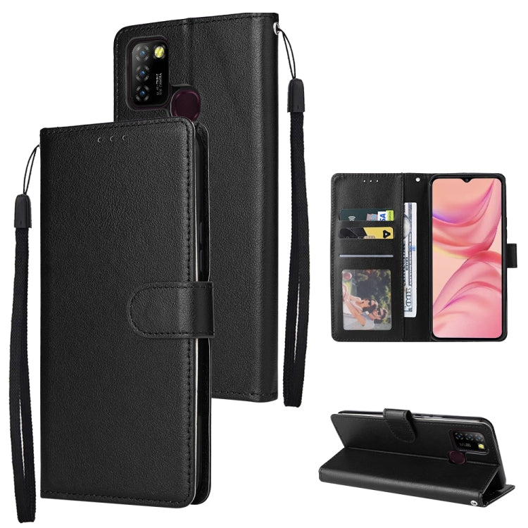 For Infinix Hot 10 Lite 3 Card Slots Multifunctional Leather Phone Case