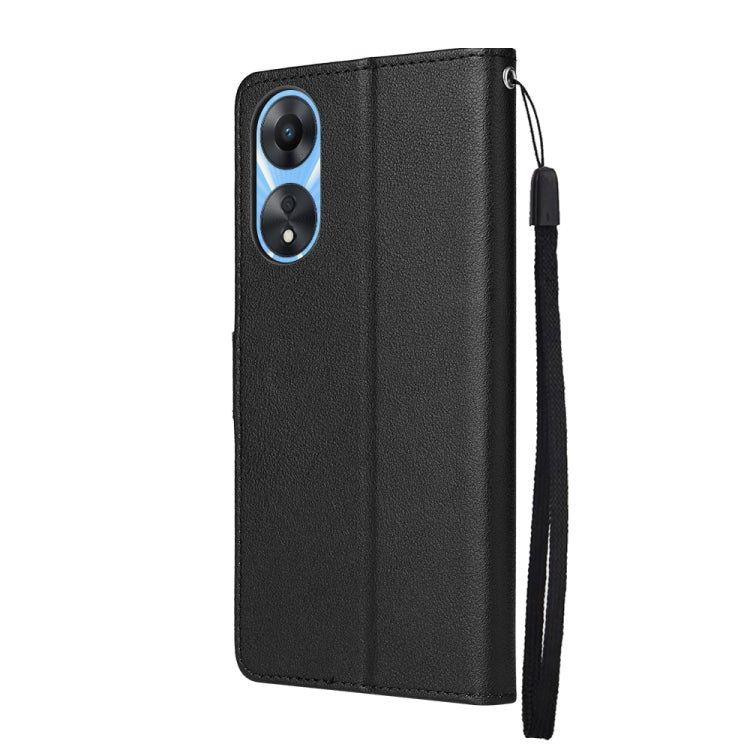 For OPPO A58 / A78 3 Card Slots Multifunctional Leather Phone Case