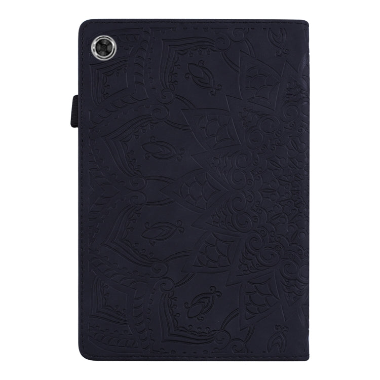 For Samsung Galaxy Tab A8 10.5 2021 Calf Texture Embossed Flip Leather Tablet Case