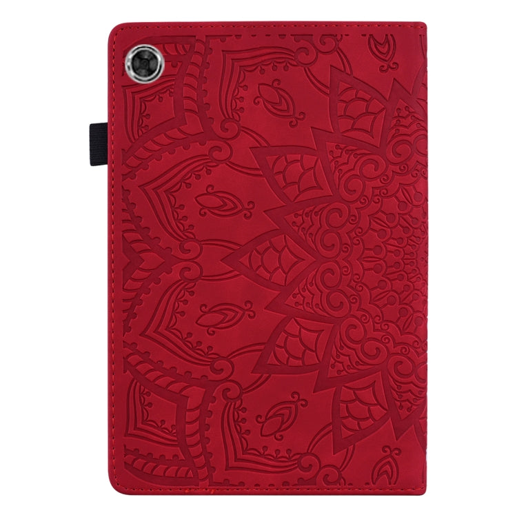 For Samsung Galaxy Tab A8 10.5 2021 Calf Texture Embossed Flip Leather Tablet Case