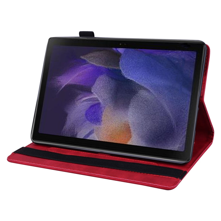 For Samsung Galaxy Tab A8 10.5 2021 Calf Texture Embossed Flip Leather Tablet Case