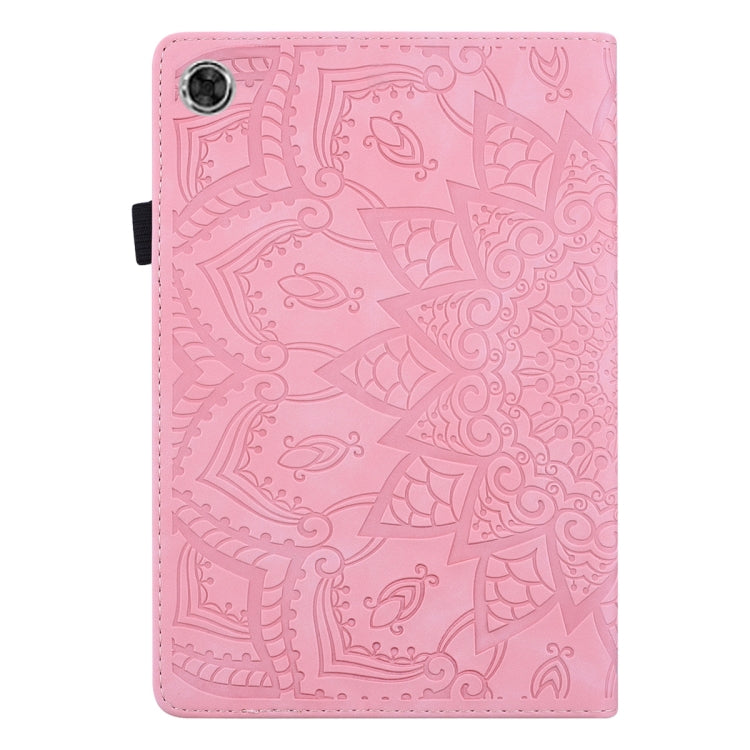 For Samsung Galaxy Tab A8 10.5 2021 Calf Texture Embossed Flip Leather Tablet Case