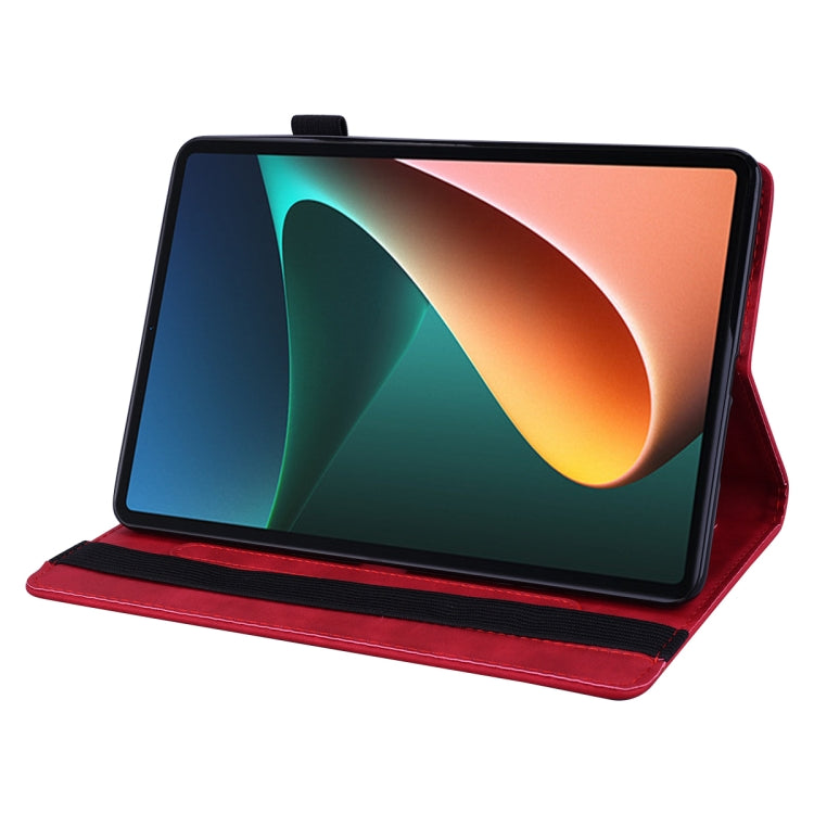 For Xiaomi Pad 5 Pro 12.4 inch Calf Texture Embossed Flip Leather Tablet Case