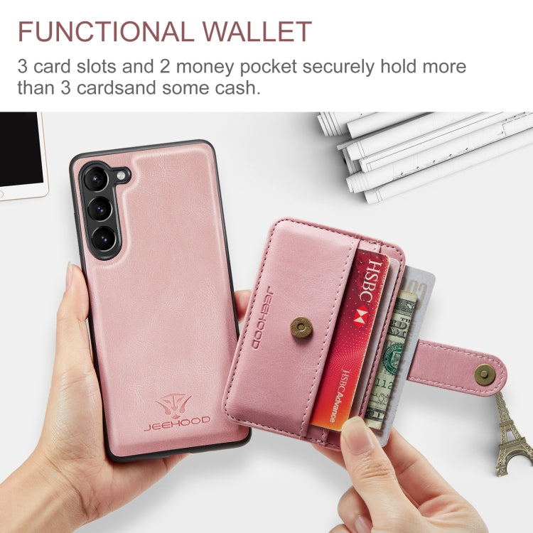 For Samsung Galaxy A54 5G / A54 4G JEEHOOD RFID Blocking Anti-Theft Magnetic PU Phone Case