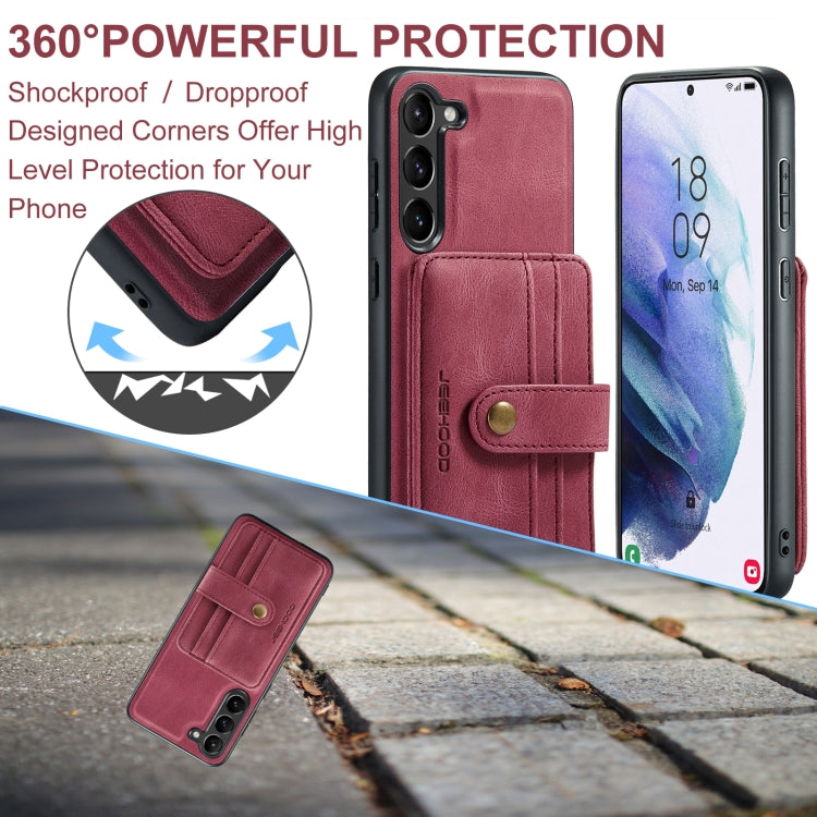 For Samsung Galaxy A54 5G / A54 4G JEEHOOD RFID Blocking Anti-Theft Magnetic PU Phone Case