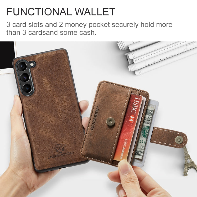 For Samsung Galaxy A54 5G / A54 4G JEEHOOD RFID Blocking Anti-Theft Magnetic PU Phone Case