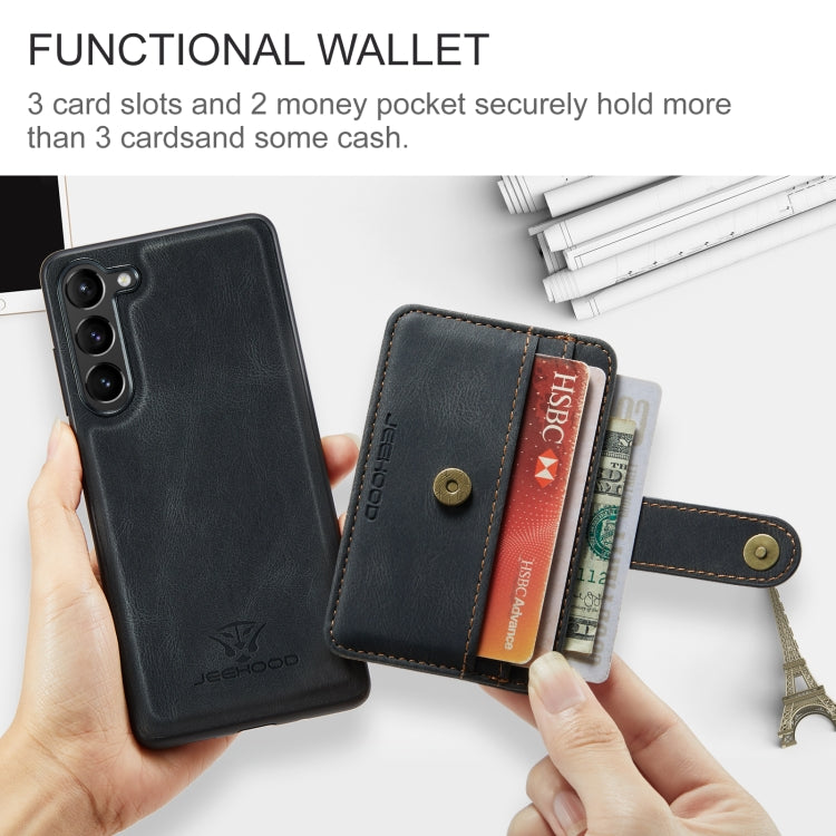 For Samsung Galaxy A54 5G / A54 4G JEEHOOD RFID Blocking Anti-Theft Magnetic PU Phone Case