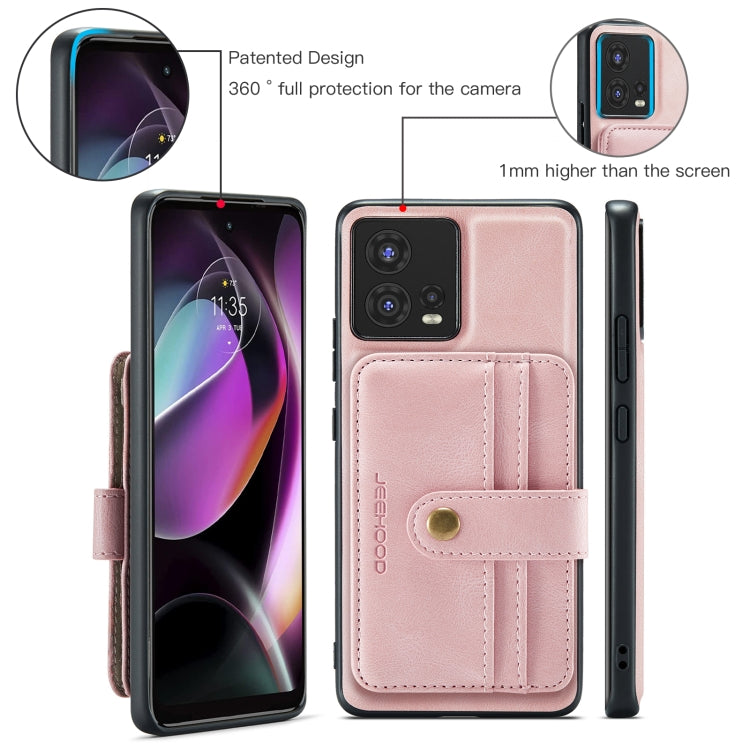 For Motorola Moto S30 Pro JEEHOOD RFID Blocking Anti-Theft Magnetic PU Phone Case
