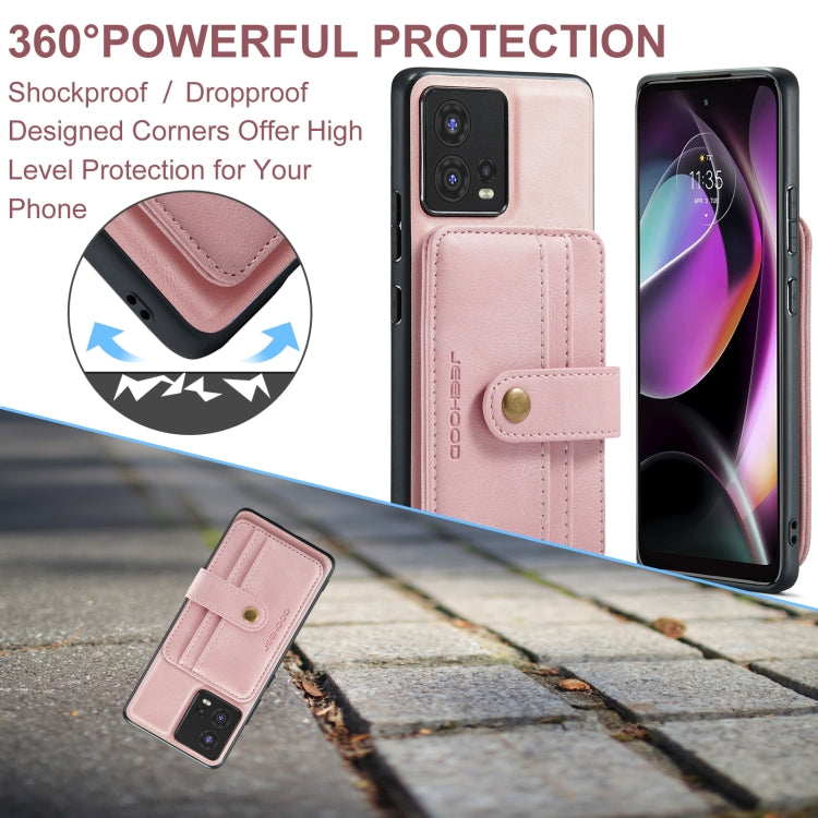 For Motorola Moto S30 Pro JEEHOOD RFID Blocking Anti-Theft Magnetic PU Phone Case