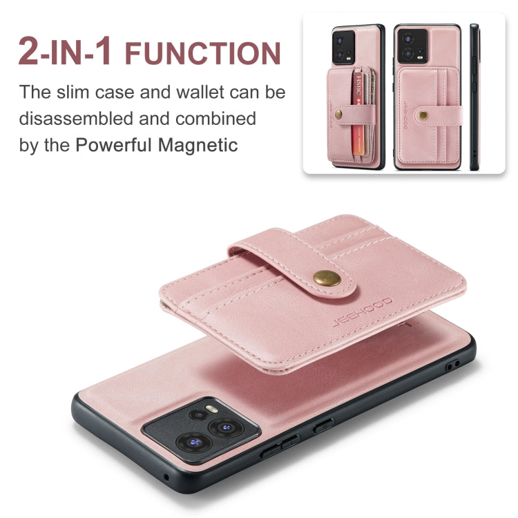 For Motorola Moto S30 Pro JEEHOOD RFID Blocking Anti-Theft Magnetic PU Phone Case