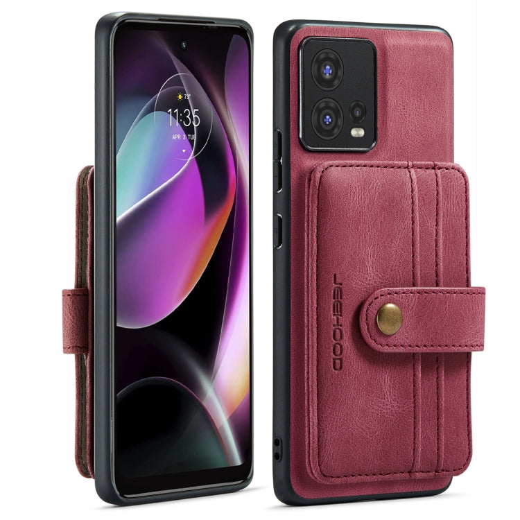 For Motorola Moto S30 Pro JEEHOOD RFID Blocking Anti-Theft Magnetic PU Phone Case