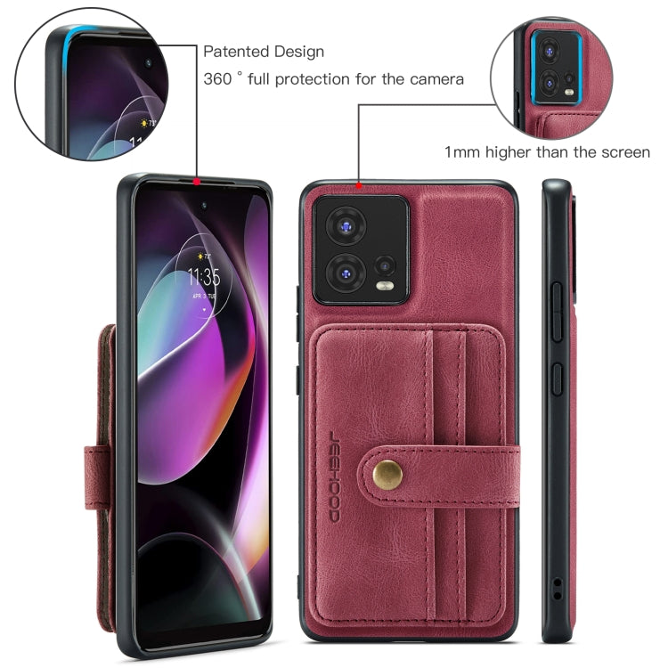 For Motorola Moto S30 Pro JEEHOOD RFID Blocking Anti-Theft Magnetic PU Phone Case