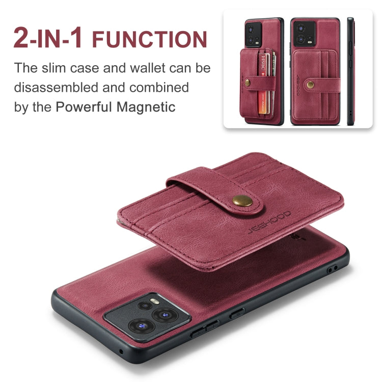For Motorola Moto S30 Pro JEEHOOD RFID Blocking Anti-Theft Magnetic PU Phone Case
