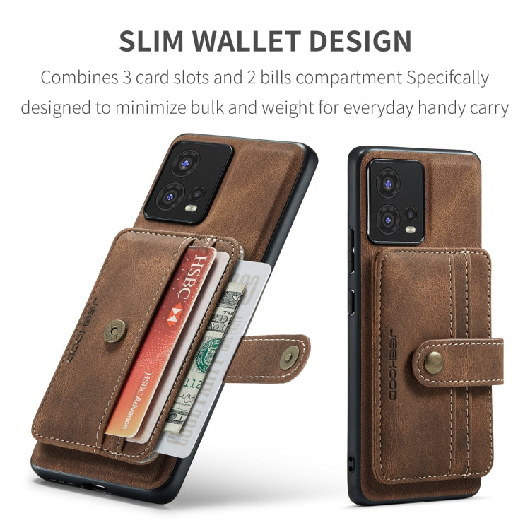 For Motorola Moto S30 Pro JEEHOOD RFID Blocking Anti-Theft Magnetic PU Phone Case