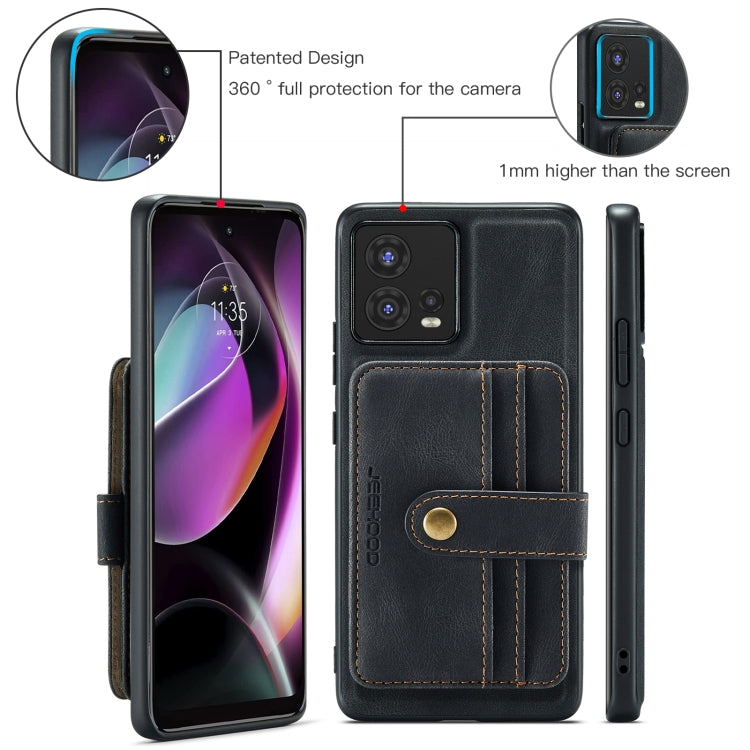 For Motorola Moto S30 Pro JEEHOOD RFID Blocking Anti-Theft Magnetic PU Phone Case