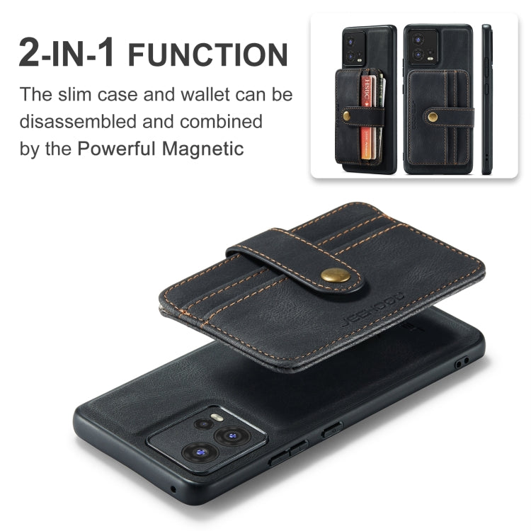 For Motorola Moto S30 Pro JEEHOOD RFID Blocking Anti-Theft Magnetic PU Phone Case