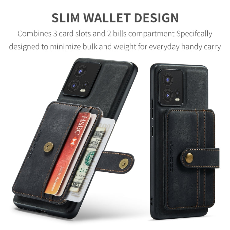 For Motorola Moto S30 Pro JEEHOOD RFID Blocking Anti-Theft Magnetic PU Phone Case