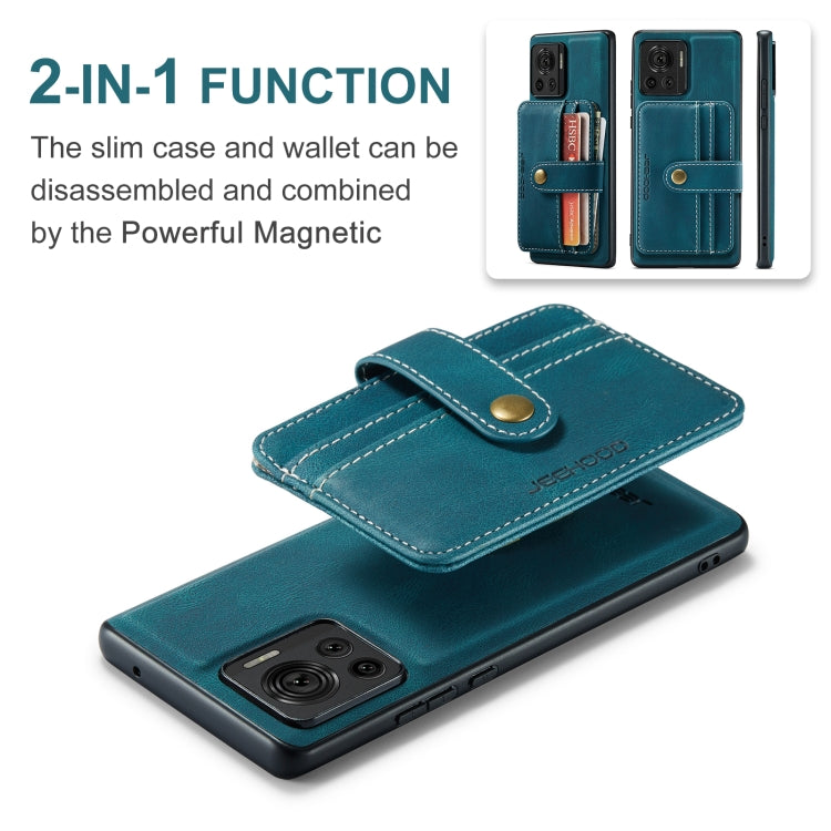For Motorola Moto X30 Pro JEEHOOD RFID Blocking Anti-Theft Magnetic PU Phone Case