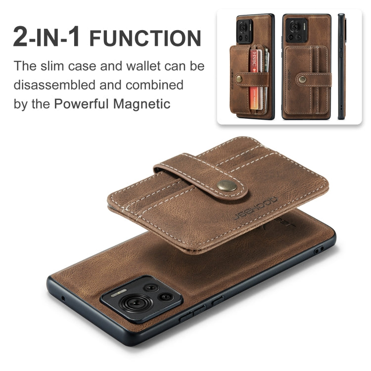 For Motorola Moto X30 Pro JEEHOOD RFID Blocking Anti-Theft Magnetic PU Phone Case