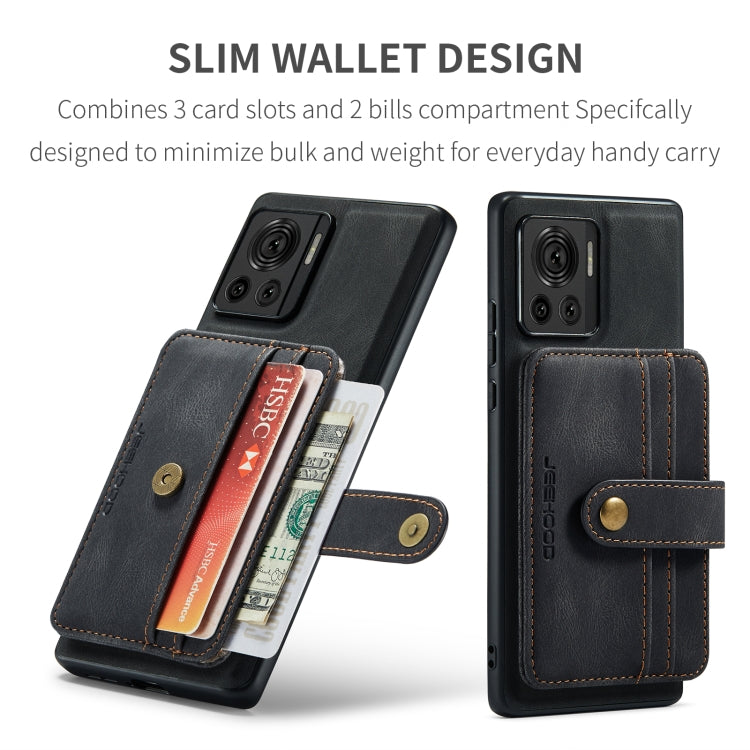 For Motorola Moto X30 Pro JEEHOOD RFID Blocking Anti-Theft Magnetic PU Phone Case