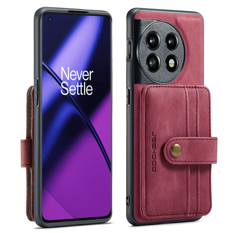 For OnePuls 11 JEEHOOD RFID Blocking Anti-Theft Magnetic PU Phone Case