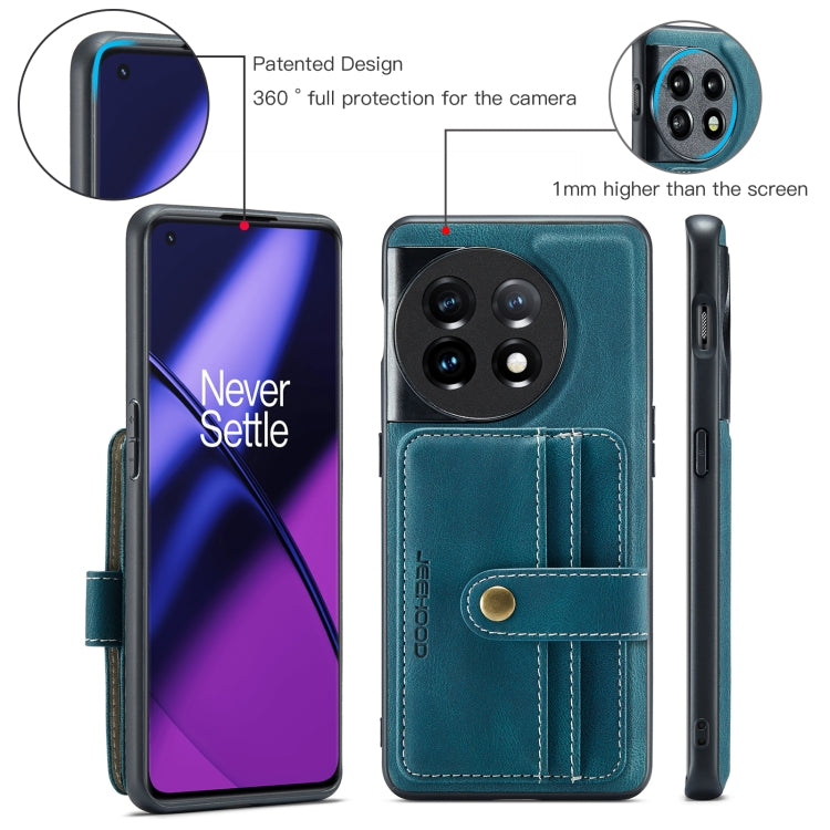 For OnePuls 11 JEEHOOD RFID Blocking Anti-Theft Magnetic PU Phone Case