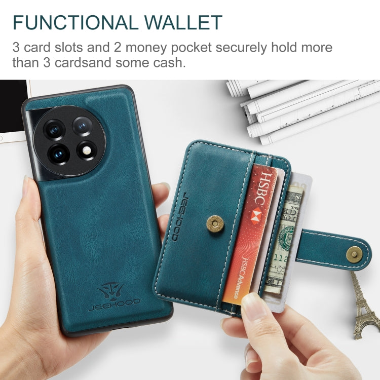 For OnePuls 11 JEEHOOD RFID Blocking Anti-Theft Magnetic PU Phone Case