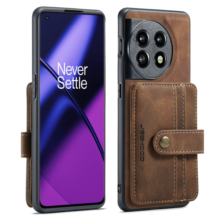 For OnePuls 11 JEEHOOD RFID Blocking Anti-Theft Magnetic PU Phone Case